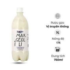 Rượu Gạo Hàn Quốc Makgeolli Korice 750ml 6% - Rượu Gạo Đục Vị Truyền Thống / Hạt Dẻ - Shop Thiện