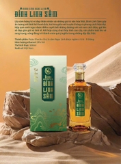 Rượu Sâm Ngọc Linh Đỉnh Linh Sâm 500ml - 29% - Tinh Hoa Sâm Việt