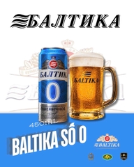 Thùng x 24 Lon Bia Không Cồn Baltika 0 Pshenichnoe - Bia Lúa Mì Nga Lon 450ml
