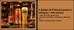 Bia Baltika 8 Wheat Beer Nga 5% Lon 450ml - Bia Lúa Mì Không Lọc