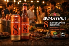 Bia Baltika 8 Wheat Beer Nga 5% Lon 450ml - Bia Lúa Mì Không Lọc