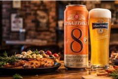 Bia Baltika 8 Wheat Beer Nga 5% Lon 450ml - Bia Lúa Mì Không Lọc