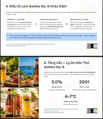 Thùng x 24 Lon Bia Baltika Số 8 Lúa Mì Không Lọc - Lon 450ml - Nhập Khẩu Nga