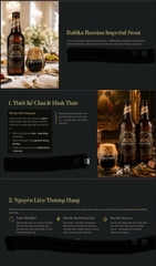 Thùng x 12 Chai Bia Baltika Russian Imperial Stout 8% - 440ml - Tinh Hoa Bia Đen Hoàng Gia Nga