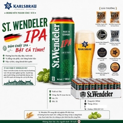Bia Đức St.Wendeler IPA 5% Lon 500ml - Bia IPA Đậm Chất Đức - Thùng 24 Lon - Karlsbrau