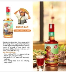 Rượu Rừng Mơ 530ml 24% Vol - Mầm Craft Distillery - Mơ Rừng Tây Bắc - Rượu Quả Đặc Sản - Vị Chua Ngọt Êm