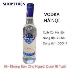 Rượu Vodka Hà Nội 29.5% Chai 500ml Chính Hãng Halico - Shop thiện