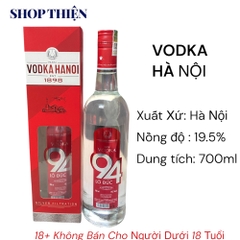 Vodka Hà Nội 94 Lò Đúc 19.5% 700ml HALICO