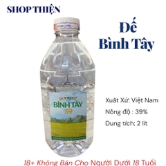 Rượu Đế Bình Tây 39 Độ Can 2 Lít Chính Gốc - Giá Tốt Tại TP.HCM