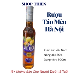 Rượu Táo Mèo Hà Nội 500ml 30% Halico | Chính Hãng, Uống Êm | Shop Thiện