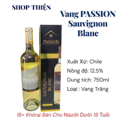 Vang Trắng Chile PASSION Sauvignon Blanc 750ml 12.5% | Wine of Chile - Shop Thiện