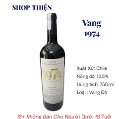 Vang Đỏ Chile 1974 13.5% 750ml