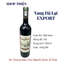 Vang Đà Lạt Export Ladofoods 750ml – Đủ Đỏ & Trắng | SHOP THIỆN