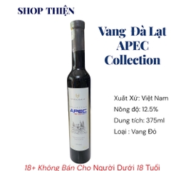 Rượu Vang Đà Lạt Chateau Dalat APEC Selection 2017 Đỏ   12% 375ml