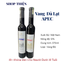 Vang Đà Lạt Đỏ APEC 375ml