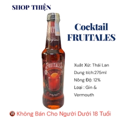 Cocktail Fruitale's 275ml Thái Lan 12% - Đủ 5 Vị Gin Tequila Vodka Soju Rum - Shop Thiện
