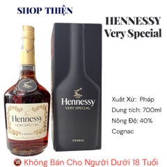 Rượu Hennessy Very Special Cognac 700ml 40% - Cognac Pháp Nhập Khẩu Chính Hãng  [SHOP THIỆN]