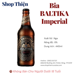 Bia Baltika Russian Imperial Stout 8% - 440ml - Tinh Hoa Bia Đen Hoàng Gia Nga
