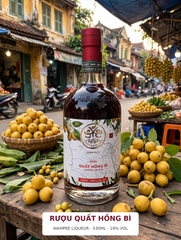 Rượu Quất Hồng Bì 530ML 19% - Wampee Liqueur - MẦM Craft