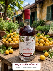Rượu Quất Hồng Bì 530ML 19% - Wampee Liqueur - MẦM Craft