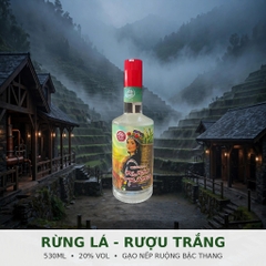 Rượu Rừng Lá 530ml 20% Vol - Mầm Craft Distillery - Rượu Trắng Gạo Nếp Ruộng Bậc Thang - Men Lá Rừng - Đặc Sản Tây Bắc