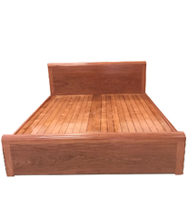 Giường kẻ gỗ lát - MSP: GKL70