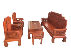 Ghế triện tranh B6 Gỗ gõ đỏ - MSP: GTTB6G495