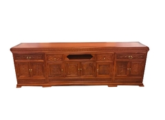 Kệ 3 cục 260cm  gỗ gõ đỏ - MSP: K3CGĐ245