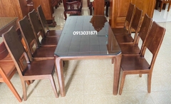 BÀN GHẾ ĂN GỖ SỒI . MSP : BGA145