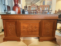 BÀN LÀM VIỆC 1M6 GỖ GÕ ĐỎ . MSP: BLV135