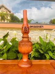 Cặp Đèn Thờ Gỗ Hương . MSP : CDTGH100