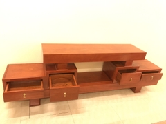 Kệ Vuông 237cm gỗ gõ đỏ - MSP: KVG155