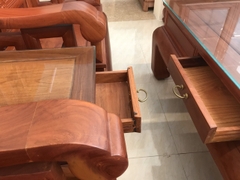 Ghế triện tranh B6 Gỗ gõ đỏ - MSP: GTTB6G495