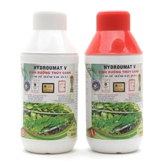Cặp dung dịch dinh dưỡng thủy canh HydroUmat cho rau ăn lá hoặc loại ăn củ quả. Bộ 1lit gồm 2 chai mỗi chai 500ml