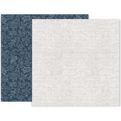 Giấy scrapbook - INDIGO & IVY - NAVY FLOWER