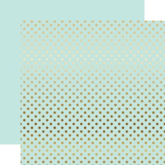 Giấy scrapbook - DOTS AND STRIPES - Gold Foil