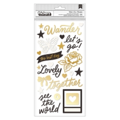 Sticker - Wander - Gold Foil Thicker