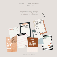 Journaling cards - Happy life