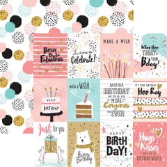 Giấy scrapbook - MAKE A WISH - Happy Birthday