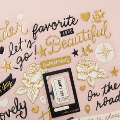 Sticker - Wander - Gold Foil Thicker