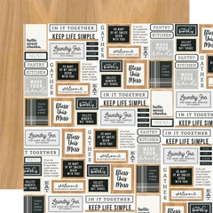 Giấy scrapbook - HEARTH&HOME - Welcome Home
