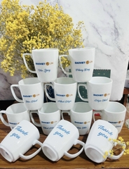 Cốc sứ hình thoi 400ml