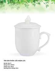 Cốc sứ ngọn lửa 400ml