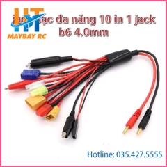 Bộ Jack đa năng 10 in 1 cho các loại sạc pin