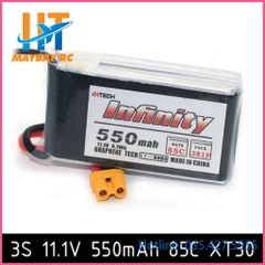 Pin Lipo Infinity 2s, 3s 550mAh 85C Chính Hãng XT30