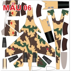 Decal máy bay su27, su37 sải cánh 75cm