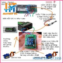 Mạch cân bằng máy bay mô hình 2 servo