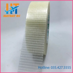 BĂNG KEO THỦY TINH SỢI CARO 4CM,