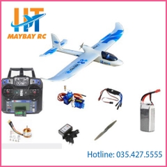Combo Máy Bay Mô Hình Tàu Lượn FPV EPO Glider - Kit 1.5M Tay Điều Khiển Flysky i6