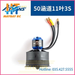 Động cơ Ducted Fan 50mm 11 lá 3S Arrows Rc
